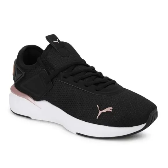 PUMA Sneakers Amare Black / Rose Gold Women's Running Shoes Size 8.5 US