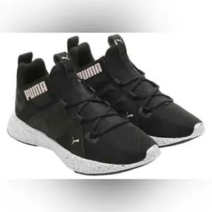 Puma Softfoam Contempt Demi Mesh women’s size 9 black &amp; white running shoes