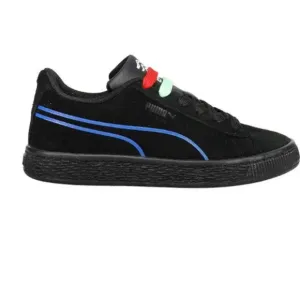 Puma Suede Hypnotic Lace Up Youth Boys Black Sneakers Casual Shoes