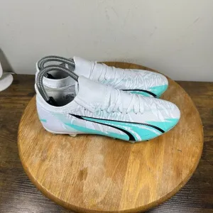 Puma Ultra Ultimate‎ Rush Fg AG BLue White Shoes Sneakers Women's Size 9