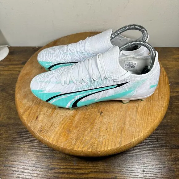Puma Ultra Ultimate‎ Rush Fg AG BLue White Shoes Sneakers Women's Size 9