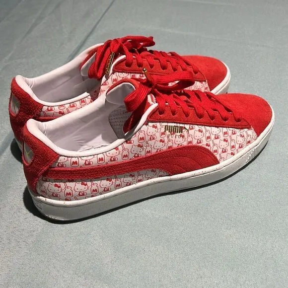 PUMA x Hello Kitty suede shoes Size 9.5   B53
