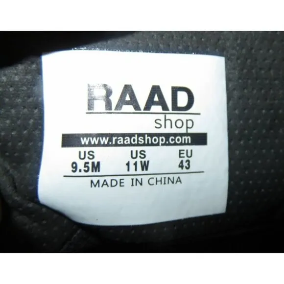 RAAD Shop Beast Mode On Black Camo High Top Canvas Sneakers men 9.5 women 11