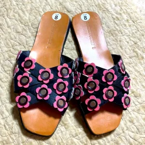Rachel Comey ACTA SANDAL 🌸 Pink flower flowers Crisscross Size 8 New