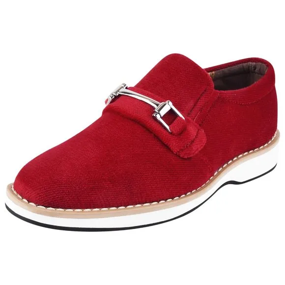 Rachel Kids Velvet Buckle Semi Casual Loafer