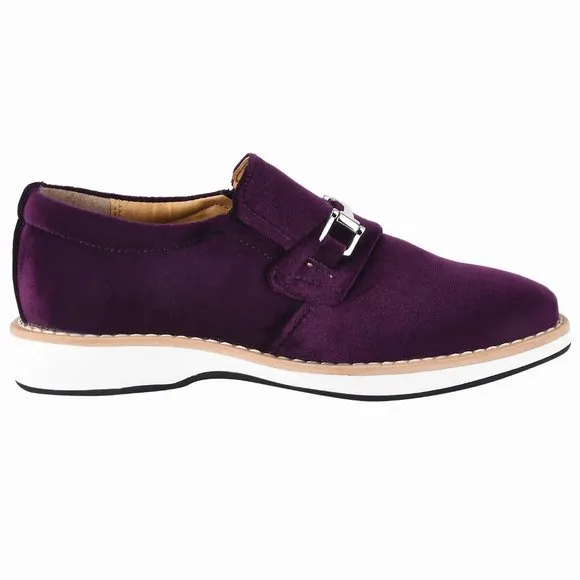 Rachel Kids Velvet Buckle Semi Casual Loafer