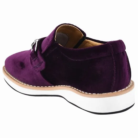 Rachel Kids Velvet Buckle Semi Casual Loafer
