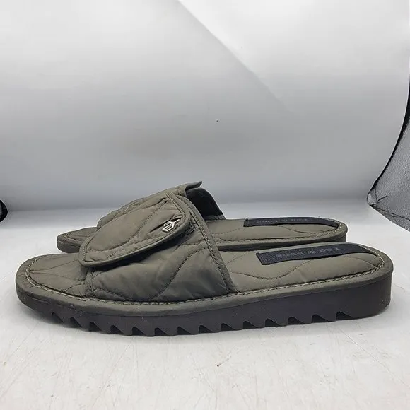 Rag &amp; Bon Eira Slides Womens 8.5 Moss Green Slippers Casual Outdoors Walking