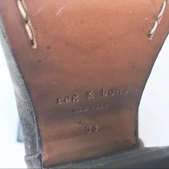 RAG &amp; BONE ankle Newbury Boots 38 7.5 8 tan