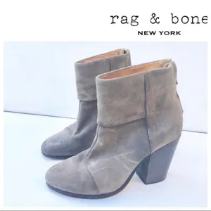 RAG &amp; BONE ankle Newbury Boots 38 7.5 8 tan