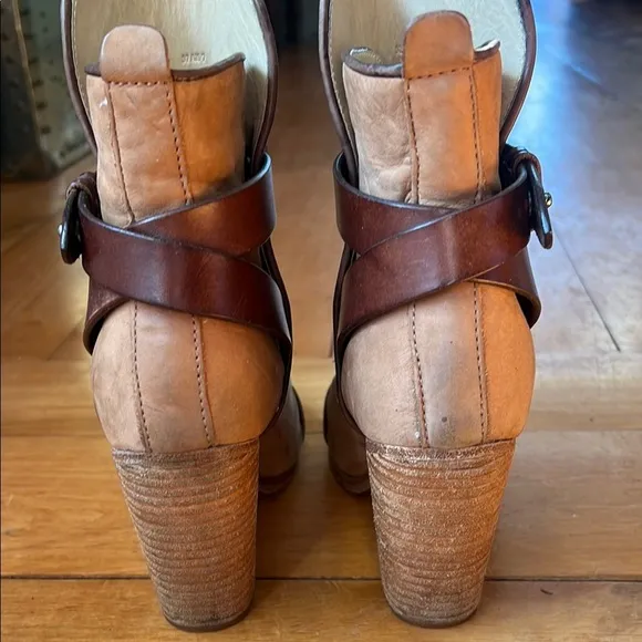 Rag &amp; Bone Kinsey Tan Suede Boots Size 37 US 7