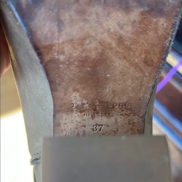 Rag &amp; Bone Kinsey Tan Suede Boots Size 37 US 7