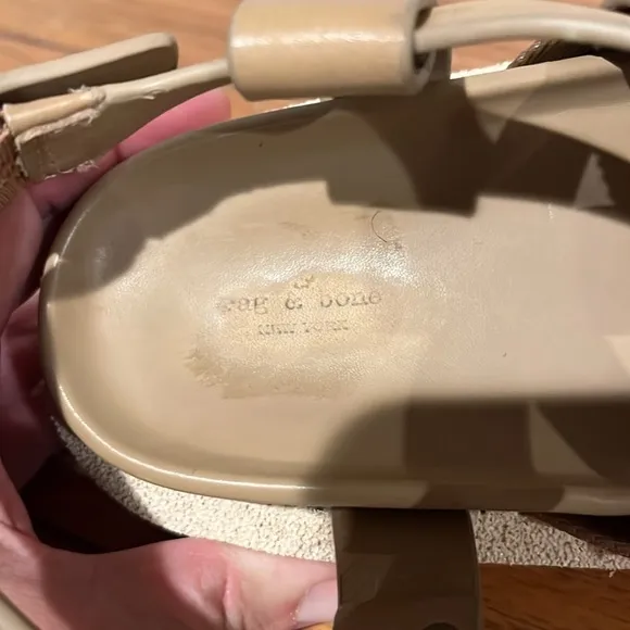 Rag &amp; Bone Park Leather Sandals Size 6.