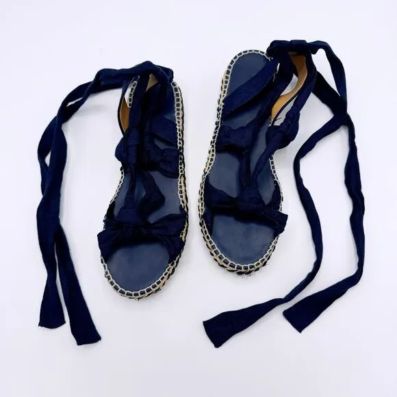 Ralph Lauren Collection Lilyann linen-silk sandals