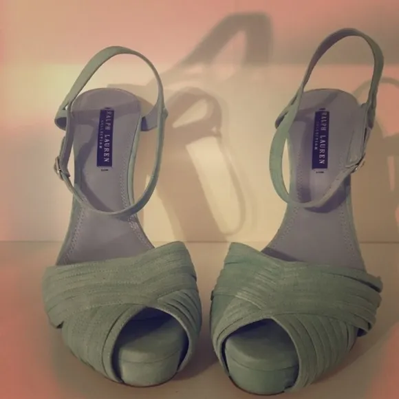 Ralph Lauren Collection Peep Toe Suede Pumps‌‌‌‌‌‌‌‌‌‌‌‌‌