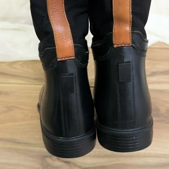 Ralph Lauren Purple label Collection Rubber and Leather Rain Boot 9.5﻿﻿﻿﻿﻿﻿