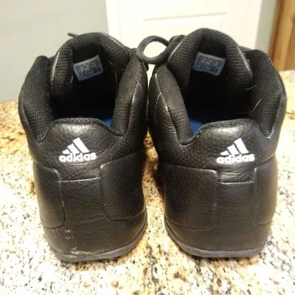 RARE 2003 Adidas Core Black Mens US 9.5 Retro Basketball Sneakers Lace Up 041487