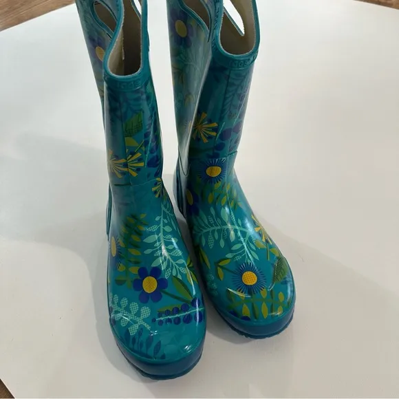 Rare Bogs Women’s Size 10 Waterproof Floral Print Rubber Rain Boots Spring