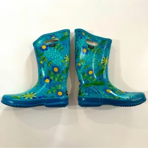 Rare Bogs Women’s Size 10 Waterproof Floral Print Rubber Rain Boots Spring
