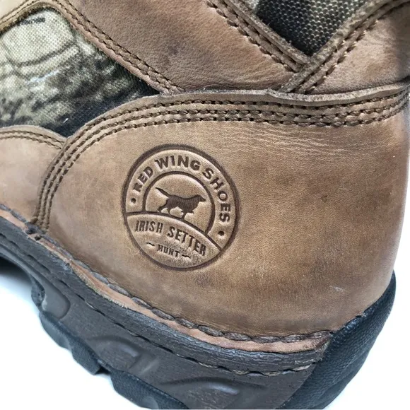 Red Wing Irish Setter Hunt Leather Camo Boots