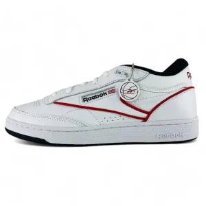 Reebok Club C Mid 2 White Red Black Men's Shoes Casual Sneakers GZ5718
