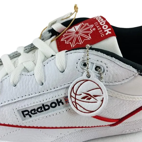 Reebok Club C Mid 2 White Red Black Men's Shoes Casual Sneakers GZ5718