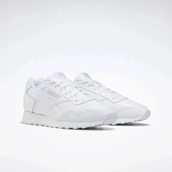 Reebok Glide GZ2321 Sneakers Men's 13 White Grey Leather Lifestyle Shoes TF371