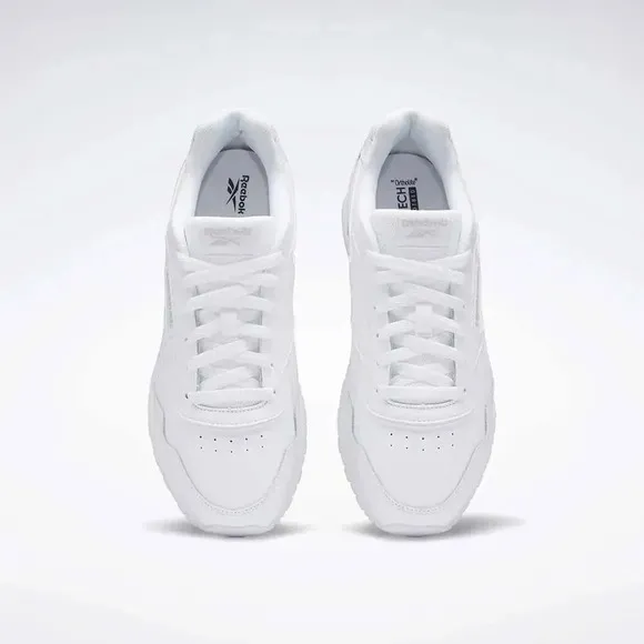 Reebok Glide GZ2321 Sneakers Men's 13 White Grey Leather Lifestyle Shoes TF371