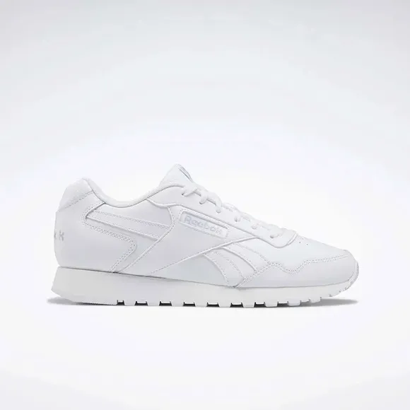 Reebok Glide GZ2321 Sneakers Men's 13 White Grey Leather Lifestyle Shoes TF371