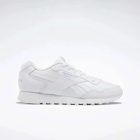 Reebok Glide GZ2321 Sneakers Men's 13 White Grey Leather Lifestyle Shoes TF371