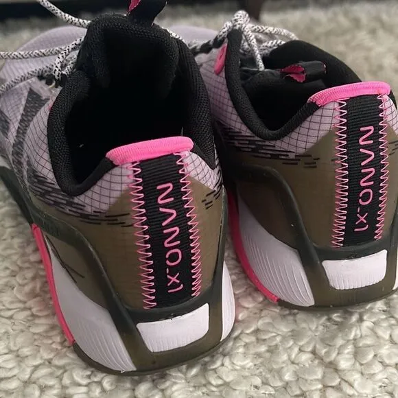 Reebok Women's Nano X1 Buty Adventure Atomic Athletic Shoes Pink Black Size 7