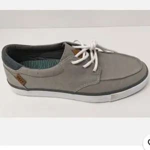 Reef Men's Deckhand 3 Sneaker Grey/ White Size 9 US