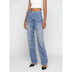 Reformation Jeans Preston Baggy High Rise Straight Leg Size 30 Light Wash Denim
