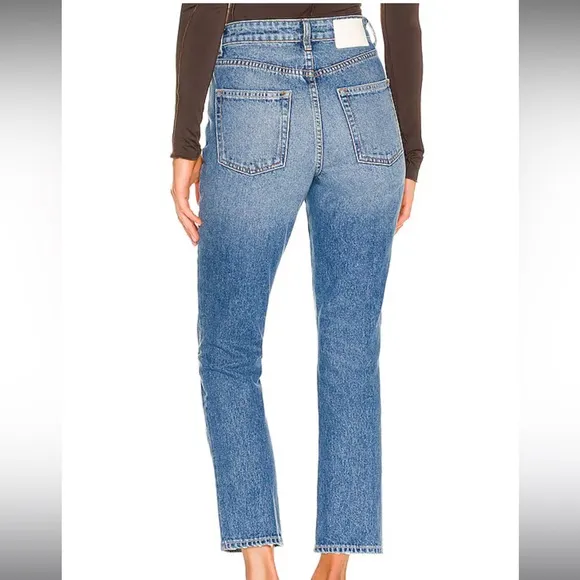Revolve GRLFRND Karolina High Rise Straight Crop in Long Island
