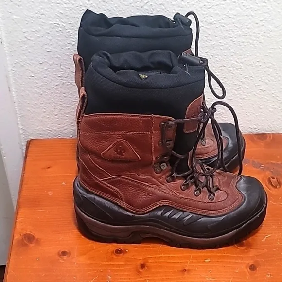 RICKY MEN'S WATERPROOF THINSULATE ULTRA ISULATION LEATHER/ RUBBER BOOTS SIZE 9