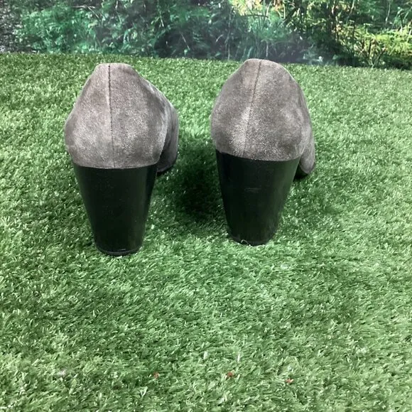 Robert Clergerie Gray Suede Heeled Shoes 9