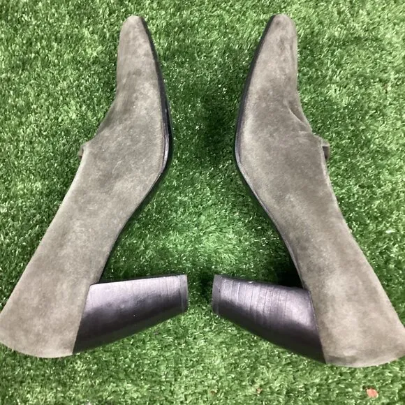 Robert Clergerie Gray Suede Heeled Shoes 9