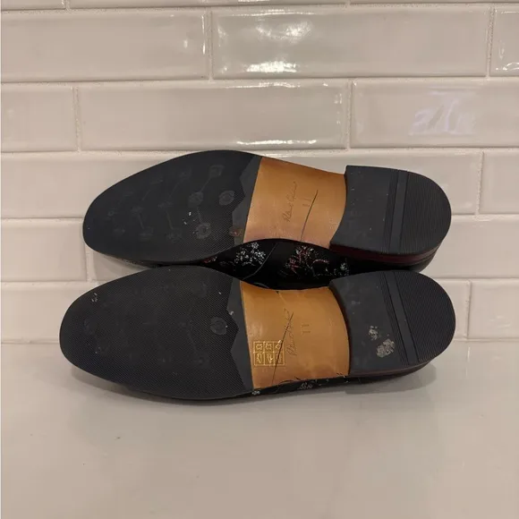 Robert Graham Funsters RG5779S Mens Black Loafers &amp; Slip Ons Penny Shoes size 11