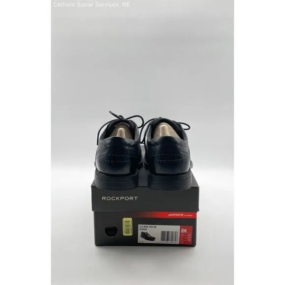 Rockport Black Men's SL2 Bike Toe Ox Leather Dress Shoes - Size 8M‎