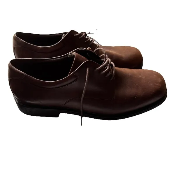 Rockport Dark Brown Mens Leather Shoe, Size 15 M US