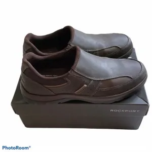 Rockport Men's Get Your Kicks Slip On Shoes Brown Size 8.5 W M79273