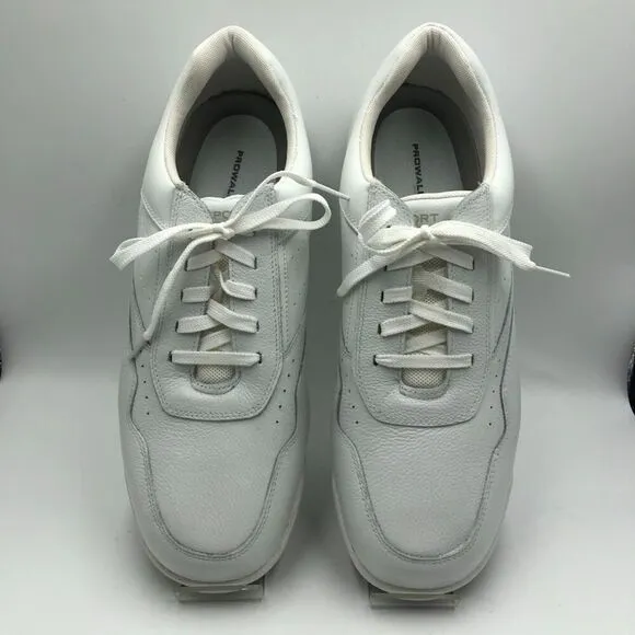Rockport Prowalker Men's White Sneakers Unworn Size 10.5 Wide Leather Upper
