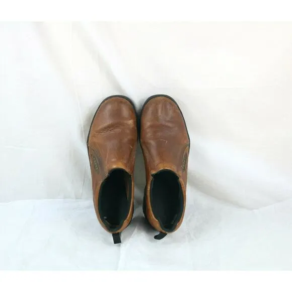 Roper Performance Mens Casual Slip On Shoes Size 10.5 Brown Leather Loafers