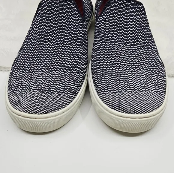 Rothy’s Maritime Gradient Slip On Sneaker Shoes navy white 10