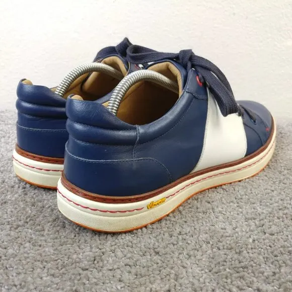Royal Albartross Mens Size 10 Spikeless Golf Shoes Made in Italy Blue Leather