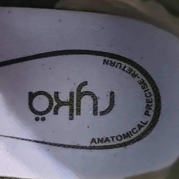 RYKA ANKLE SNEAKERS STYLE¤HENSLEY LADIES SIZE 7.5 BLACK LEATHER FABRIC🔥HOT NWOB
