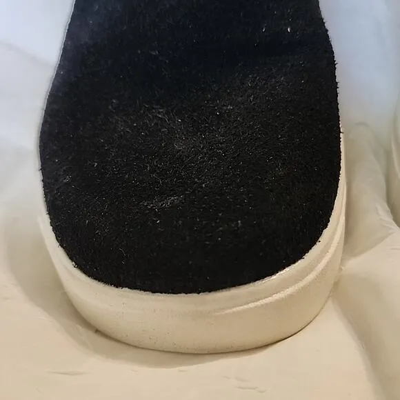 RYKA ANKLE SNEAKERS STYLE¤HENSLEY LADIES SIZE 7.5 BLACK LEATHER FABRIC🔥HOT NWOB