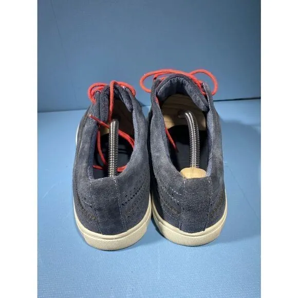 SAKS FIFTH AVE Mens 12 Blue Colored Suede Wingtip Casual Shoes