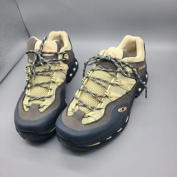 Salomon XT-quest 2 shoes Ebony Leather Sneaker Unisex womens 9.5/ 42 New