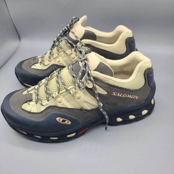Salomon XT-quest 2 shoes Ebony Leather Sneaker Unisex womens 9.5/ 42 New